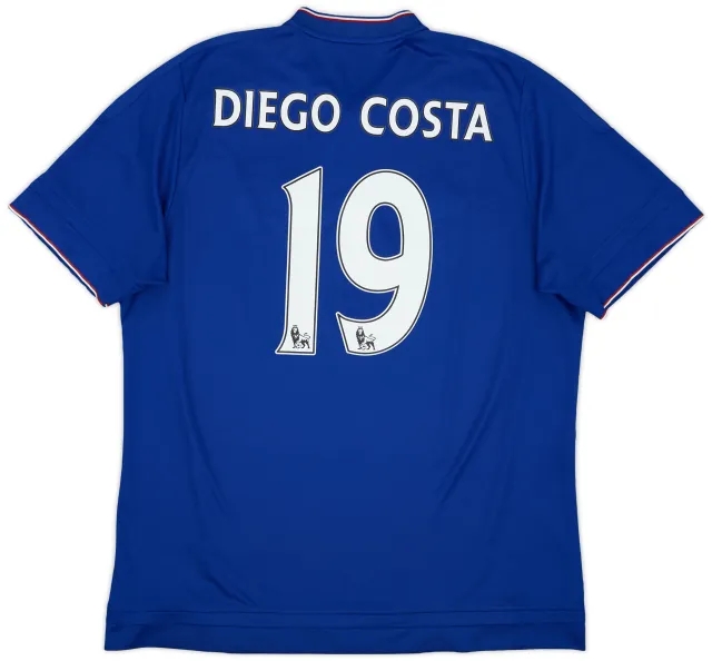 adidas 2015-16 Chelsea Home Shirt Diego Costa #19 - 6/10 - (XL)