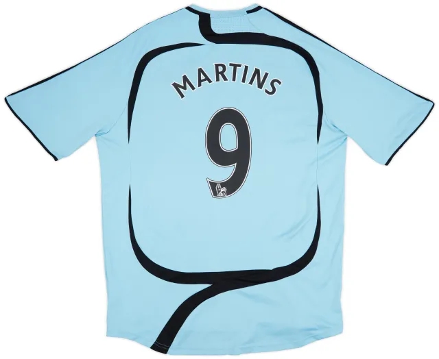 adidas 2007-08 Newcastle Away Shirt Martins #9 - 7/10 - (XL)