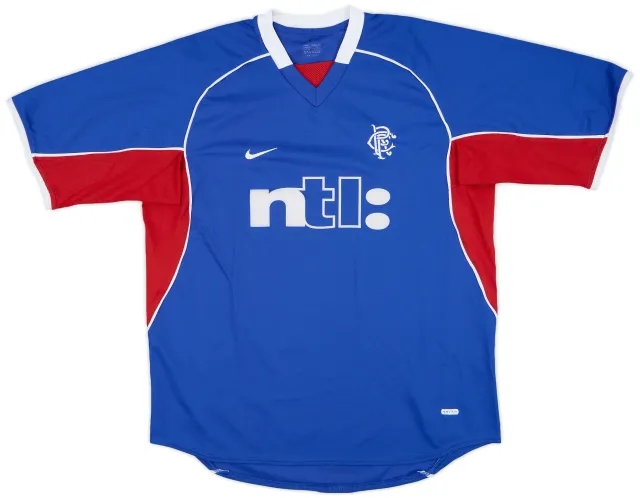 Nike 2001-02 Rangers Home Shirt - 9/10 - (XL)