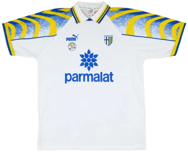 Puma 1995-97 Parma Scuola Calcio Basic Home Shirt - 8/10 - (XL)