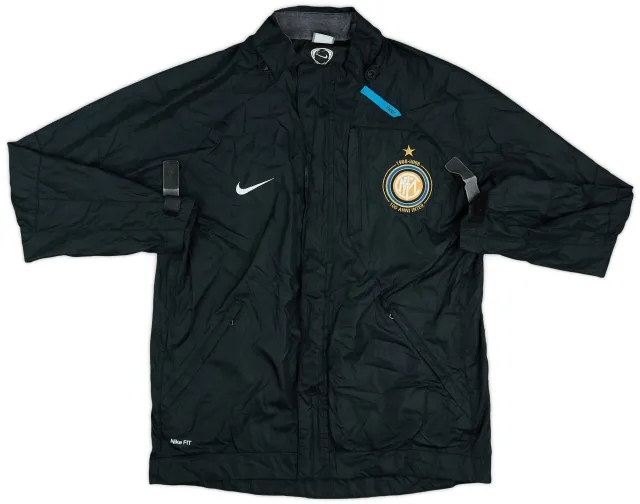 2007-08 Inter Milan Nike Hooded Rain Jacket - 6/10 - (S)