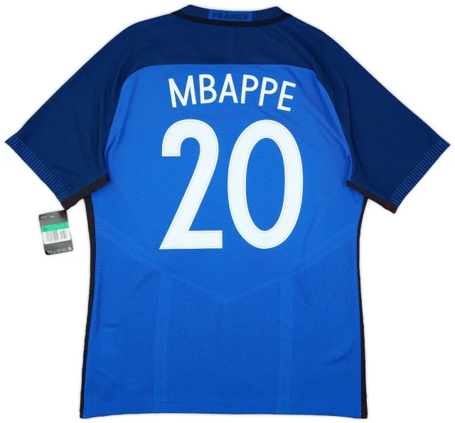 Nike 2016-17 France Authentic Home Shirt Mbappe #20 (XL)