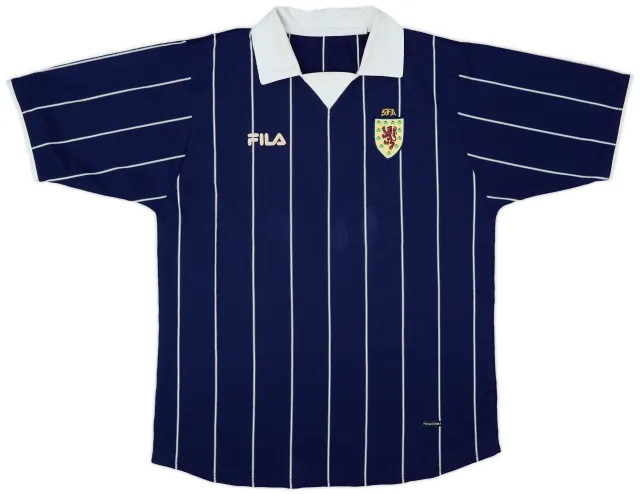 Fila 2002-03 Scotland Home Shirt - 7/10 - (L)