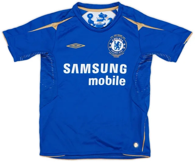Umbro 2005-06 Chelsea Centenary Home Shirt - 8/10 - (6-7 Years)