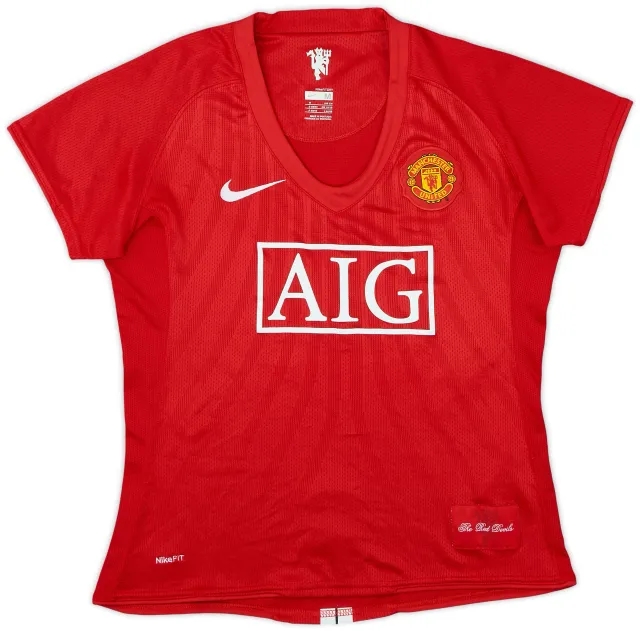 Nike 2007-09 Manchester United Home Shirt - 6/10 - (Women's M)