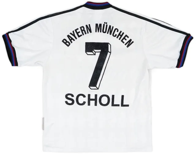 adidas 1996-98 Bayern Munich Away Shirt Scholl #7 - 6/10 - (Y)