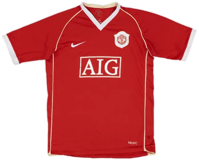 Nike 2006-07 Manchester United Home Shirt - 7/10 - (XL.Boys)