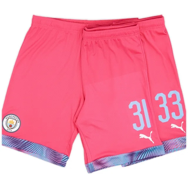 Puma 2019-20 Manchester City Player Issue GK Away Shorts # - 7/10 - (L)