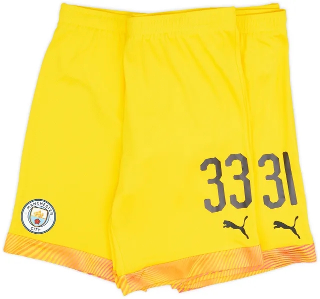 Puma 2019-20 Manchester City Player Issue GK Third Shorts #31 (Ederson) - 7/10 - (XL)