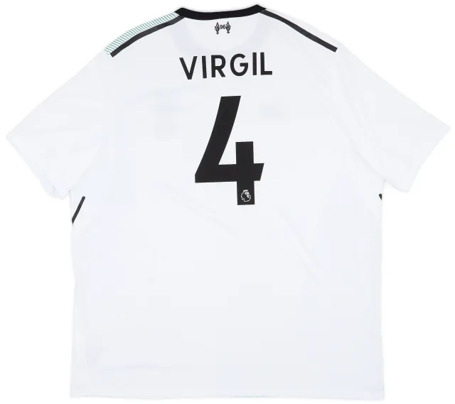 NewBalance 2017-18 Liverpool Away Shirt Virgil #4 - 9/10 - (XXL)