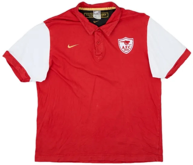 2007-08 Arsenal Nike Football Classics Polo Shirt - 8/10 - (XL)