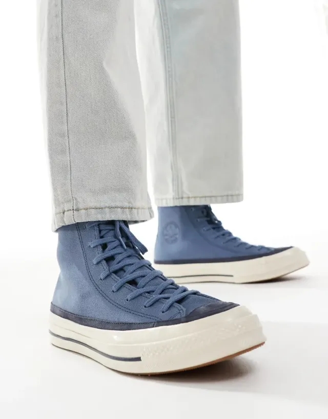Converse Chuck 70 Hi Trainers In Mid Blue