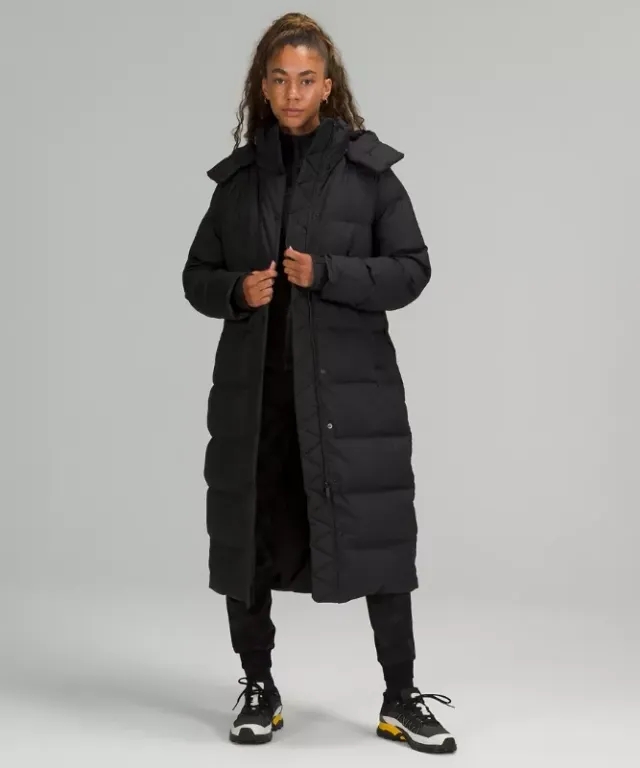 lululemon IE lululemon – Women's Wunder Puff 600-Down-Fill Long Jacket – Color Black – Size 14