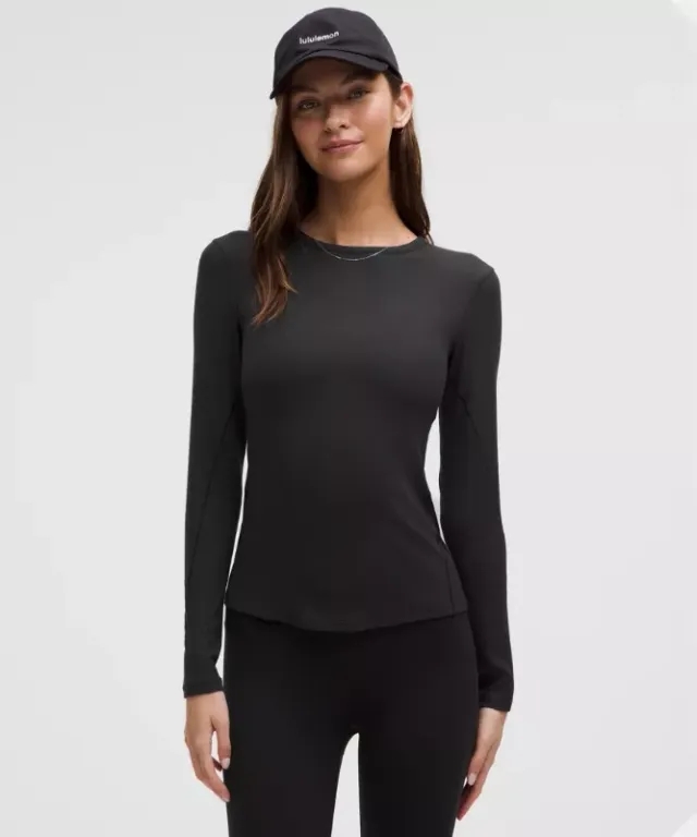 lululemon IE lululemon – Women's Hold Tight Long-Sleeve Shirt – Color Black – Size 8