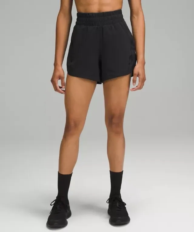 lululemon IE lululemon – Women's Track That High-Rise Lined Shorts – 5 – Color Black – Size 6
