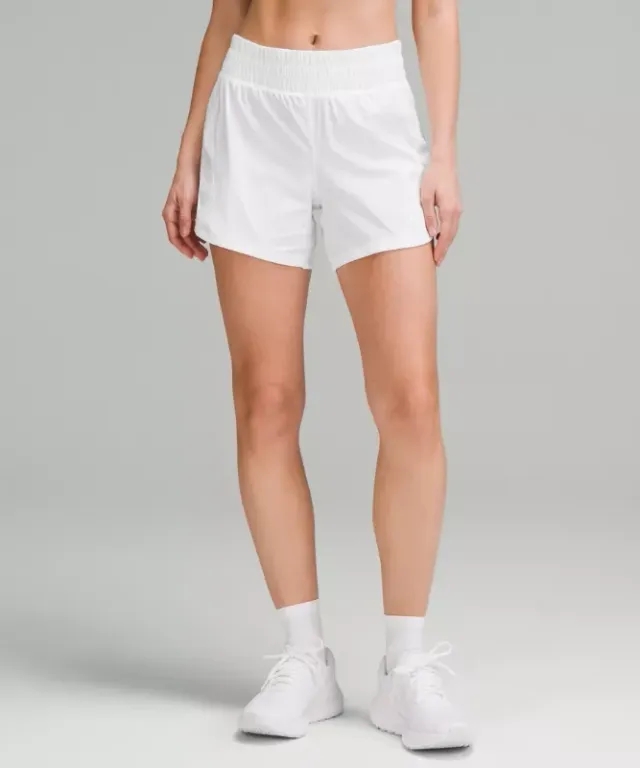 lululemon IE lululemon – Women's Track That High-Rise Lined Shorts – 5 – Color White – Size 6