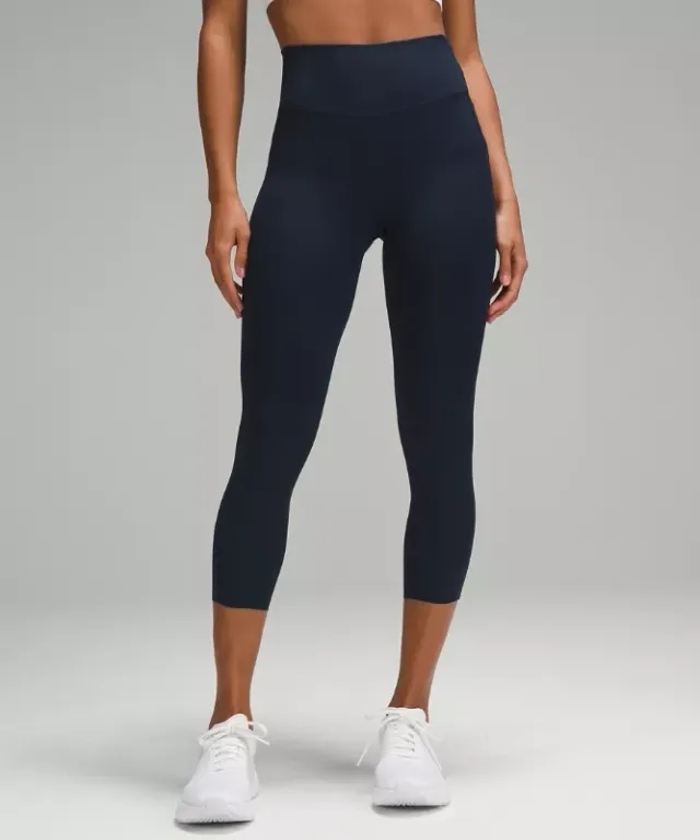 lululemon IE lululemon – Women's Fast and Free High-Rise Crop Pants Pockets – 23 – Color Blue – Size 8