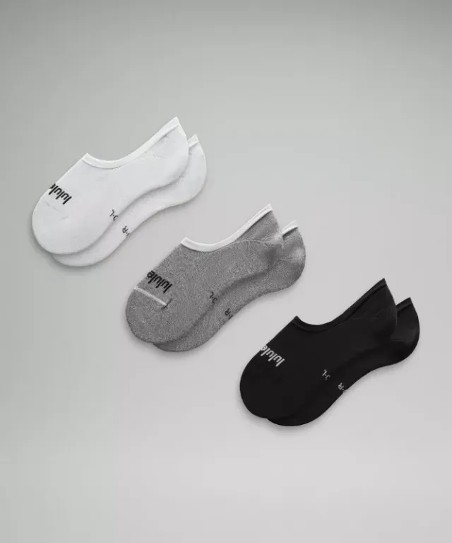 lululemon IE lululemon – Women's Daily Stride Comfort No-Show Socks 3 Pack – Color White/Grey/Black – Size M