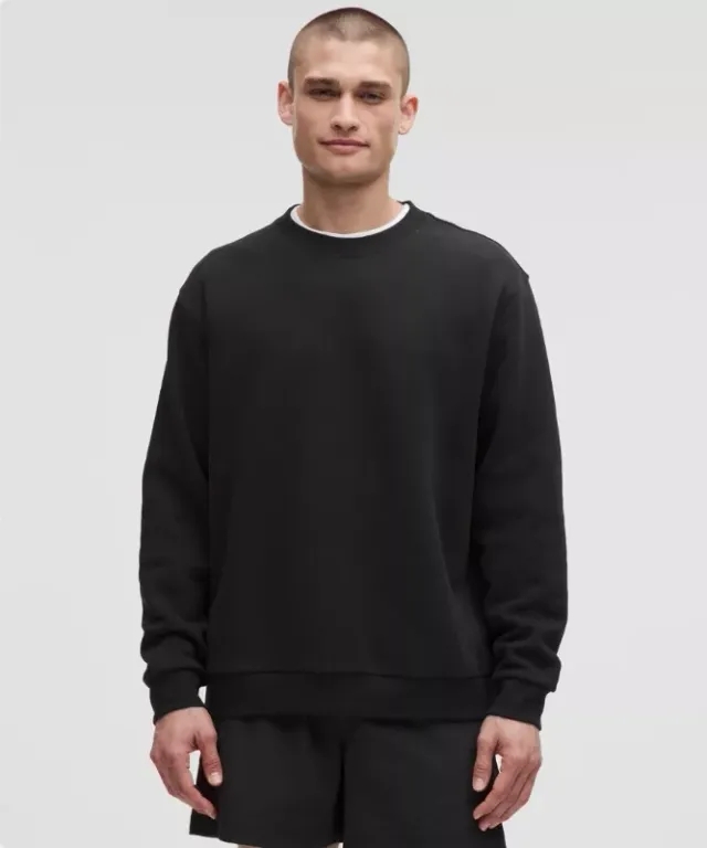 lululemon IE lululemon – Men's Steady State Crew Sweatshirt – Color Black – Size 2XL