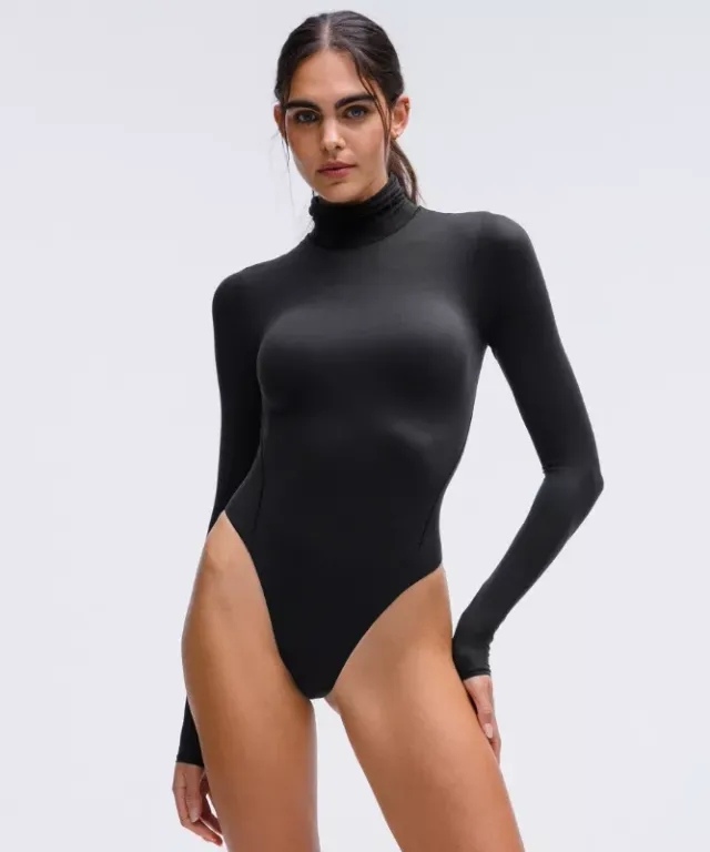 lululemon IE lululemon – Women's Wundermost Ultra-Soft Nulu Turtleneck Bodysuit – Color Black – Size S