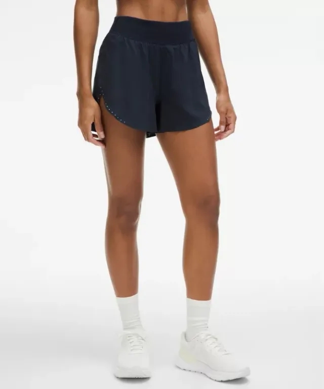 lululemon IE lululemon – Women's Fast and Free Reflective High-Rise Classic-Fit Shorts – 3 – Color Blue – Size 2