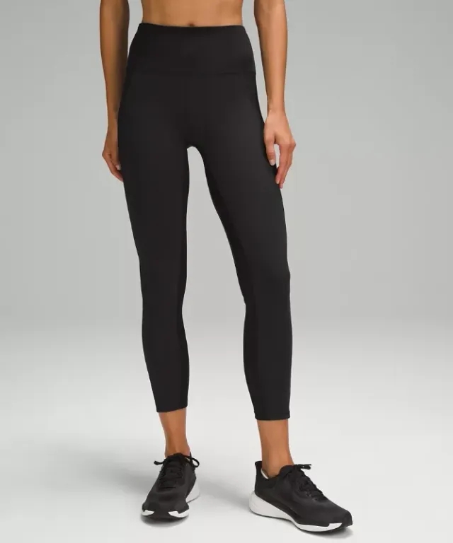 lululemon IE lululemon – Women's Wunder Train High-Rise Tight Leggings Satin Panels – 25 – Color Black – Size 8