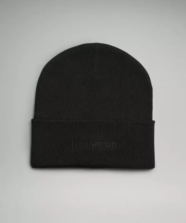 lululemon IE lululemon – Warm Revelation Beanie Hat Wordmark – Color Black