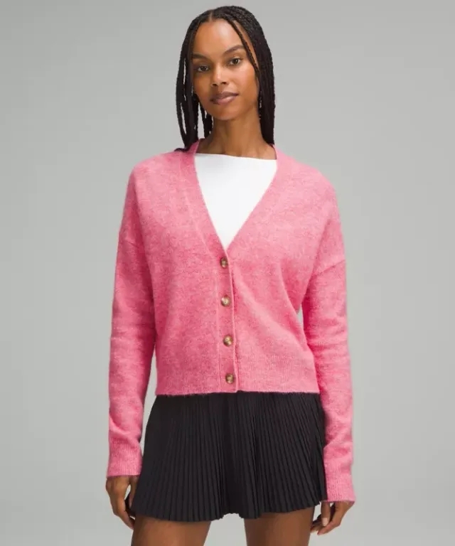 lululemon IE lululemon – Women's Alpaca Cardigan Sweater – Color Pink – Size XS