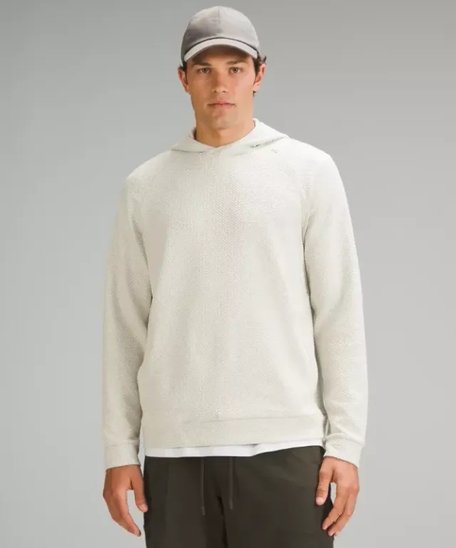 lululemon IE lululemon – Men's Textured Double-Knit Hoodie – Color Black/White – Size 2XL
