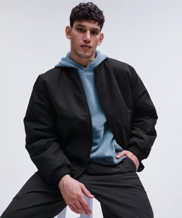lululemon IE lululemon – Men's Reversible Insulated Bomber Jacket – Color Black – Size 2XL