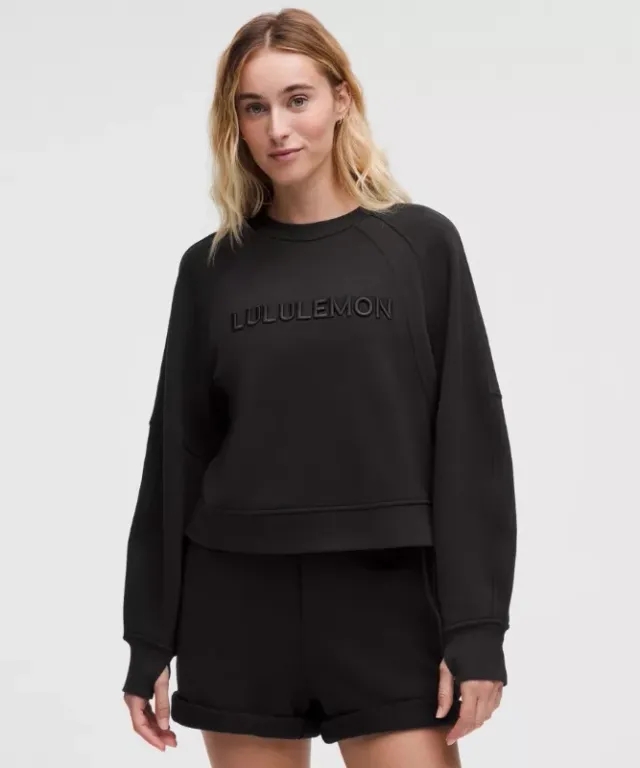 lululemon IE lululemon – Women's Scuba Oversized Pullover Sweater Wordmark – Color Black – Size XS/S
