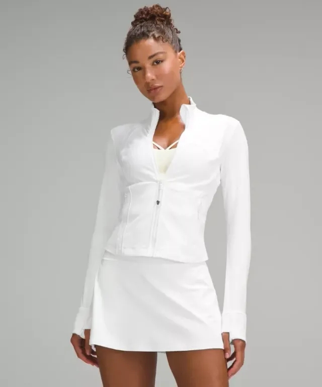 lululemon IE lululemon – Women's Define Cropped Jacket Nulu – Color White – Size 10