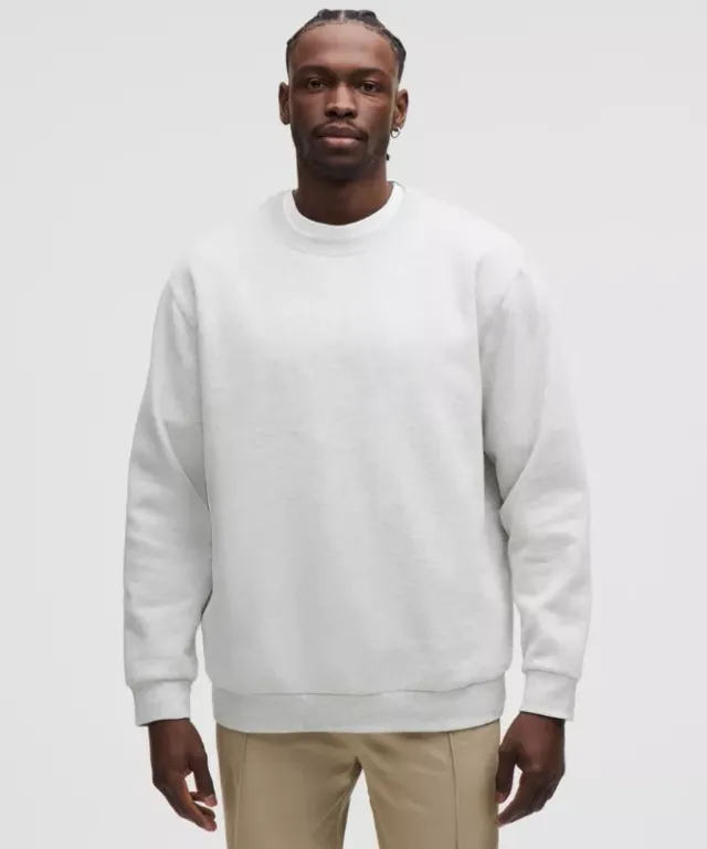 lululemon IE lululemon – Men's Steady State Crew Sweatshirt – Color Light Grey/Grey – Size M
