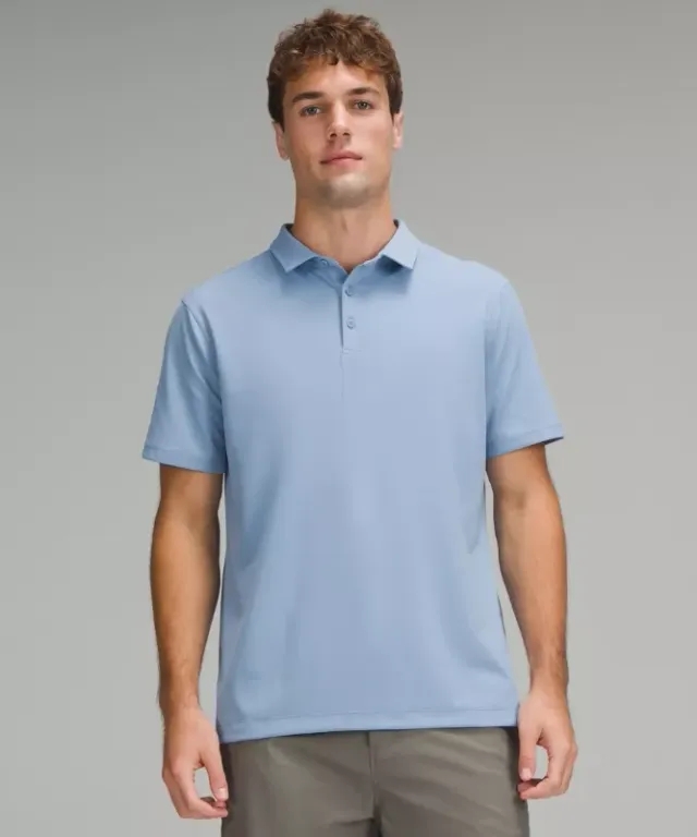 lululemon IE lululemon – Men's ShowZero Polo Shirt – Color Blue/Pastel – Size 2XL