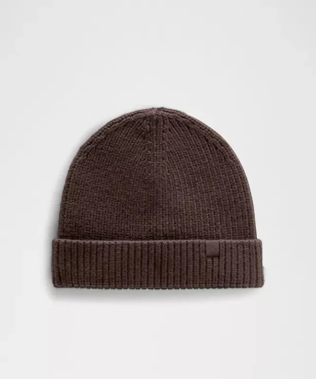 lululemon IE lululemon – Close-Fit Ribbed Knit Beanie Hat – Color Brown