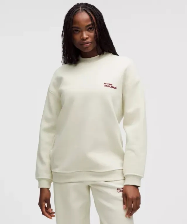 lululemon IE lululemon – Women's Heavyweight Oversized Pullover Sweater – Color White – Size 2XS