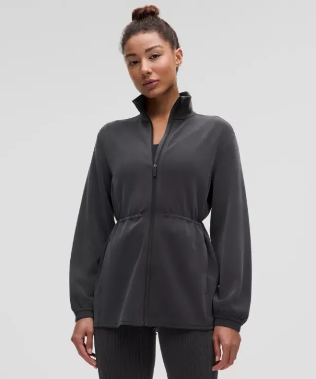 lululemon IE lululemon – Women's Softstreme Cinch-Waist Full-Zip Jacket – Color Black – Size XS