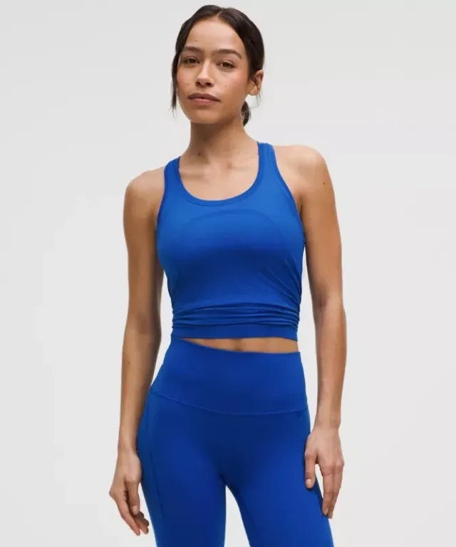 lululemon IE lululemon – Women's Swiftly Tech Racerback Tank Top 2.0 Waist Length – Color Blue – Size 8