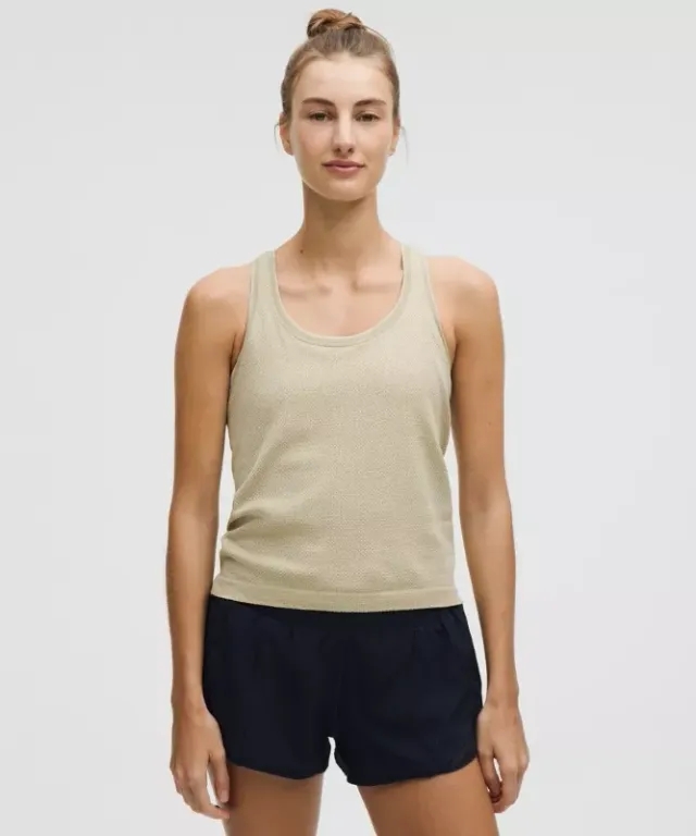 lululemon IE lululemon – Women's Swiftly Tech Racerback Tank Top 2.0 Waist Length Textured Knit – Color White – Size 8