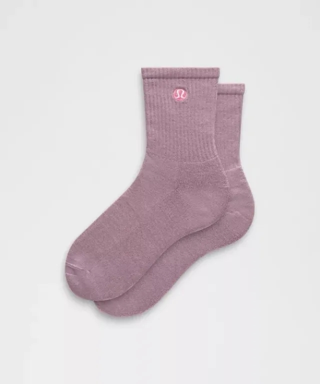 lululemon IE lululemon – Men's Unisex Daily Essential Quarter Socks – Color Purple – Size M