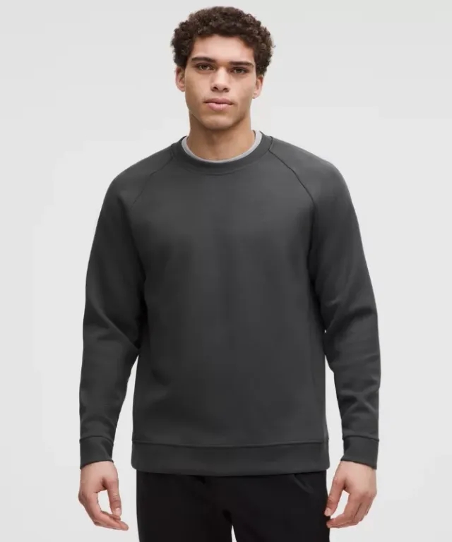 lululemon IE lululemon – Men's Smooth Spacer Classic-Fit Crew Sweatshirt – Color Grey – Size 2XL