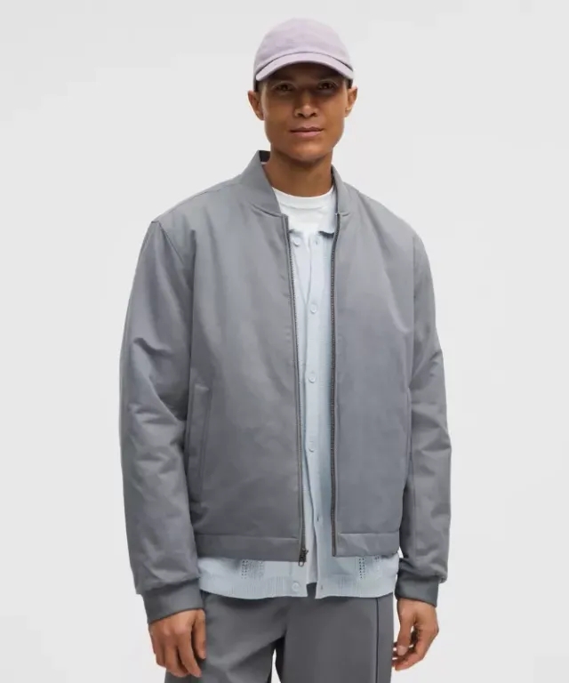 lululemon IE lululemon – Men's Insulated Bomber Jacket – Color Grey – Size 2XL