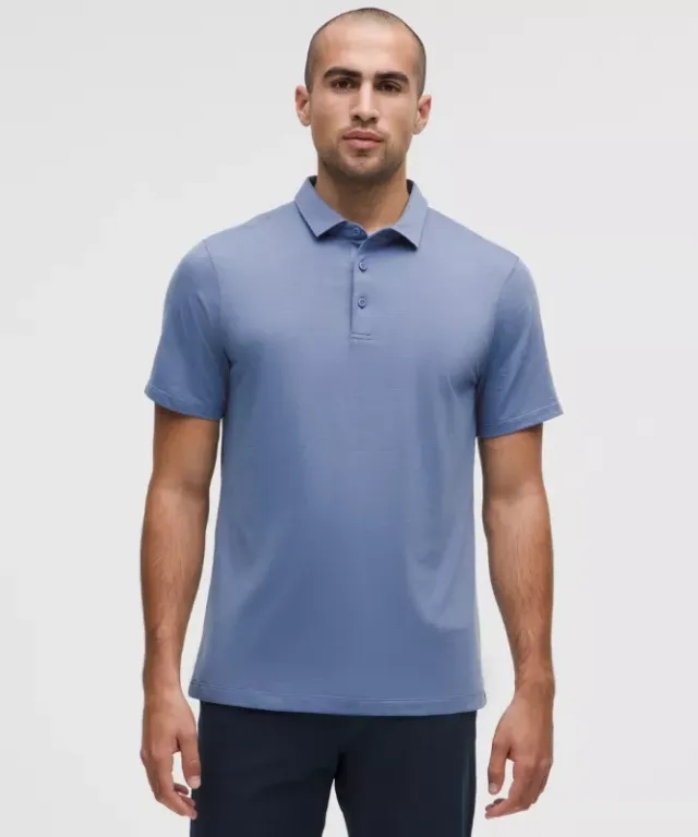 lululemon IE lululemon – Men's Evolution Short-Sleeve Polo Shirt – Color Blue – Size 2XL
