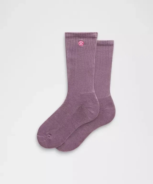lululemon IE lululemon – Men's Unisex Daily Essential Crew Socks – Color Purple – Size XL