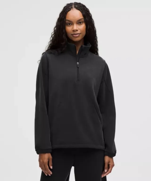 lululemon IE lululemon – Women's Softstreme Half-Zip Sweatshirt Long – Color Black – Size XS