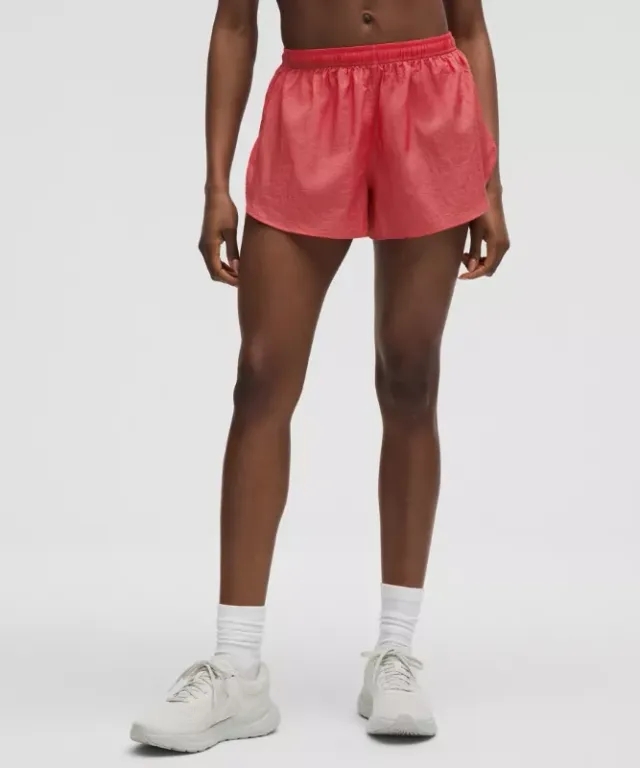 lululemon IE lululemon – Women's Dolphin-Hem Mid-Rise Running Shorts – 3 – Color Red – Size 3XS