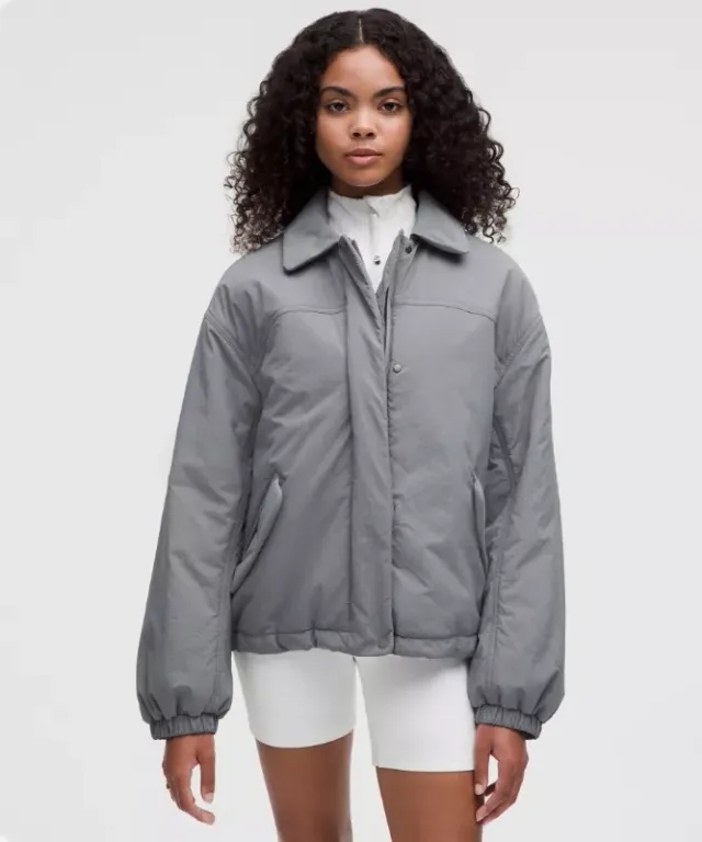 lululemon IE lululemon – Women's Insulated Oversized Collared Jacket – Color Grey – Size 2XS