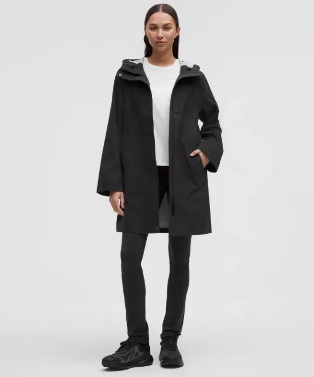 lululemon IE lululemon – Women's Waterproof Rain Jacket – Color Black – Size 3XS