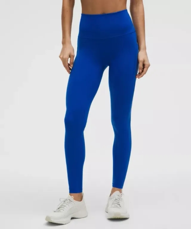 lululemon IE lululemon – Women's Wunder Train High-Rise Tight Leggings with Pockets – 28 – Color Blue – Size 8