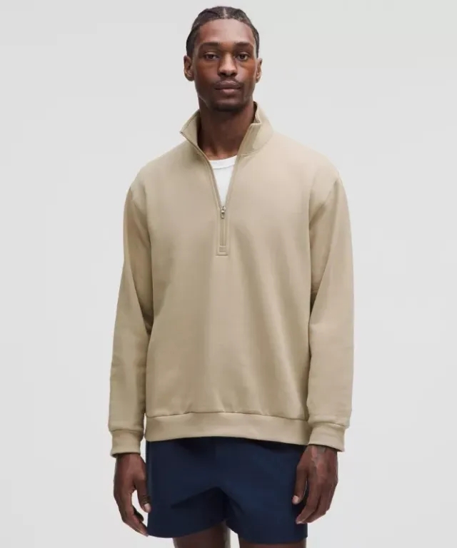 lululemon IE lululemon – Men's Steady State Half Zip Sweatshirt – Color Brown – Size 2XL